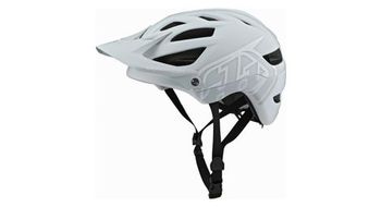 Casco troy lee designs a1 mips classic gris claro   blanco