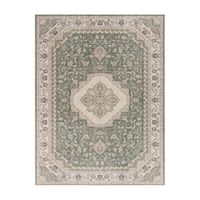 alfombra lavable sami verde 240x340 cm