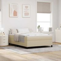 cama tipo box spring verde grisaceo 160 x 200 cm tela de pana vidaxl