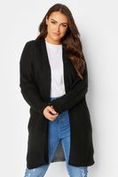 cardigan ligero negro tejido canale mujer curvy y tallas grandes yours