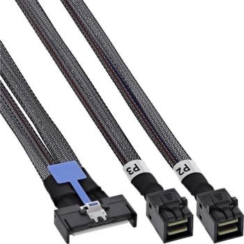 Cable InLine MCIO x8 a 2 Mini-SAS HD 100 cm