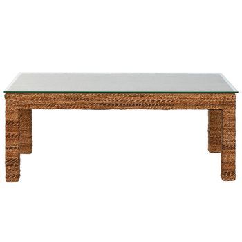 Mesa Centro Fibra 120x60x45 Cristal Templado