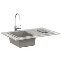 lavabo de bano moderno  lavabo gris 780 x 500 mm 80 cuarzo y 20 resina