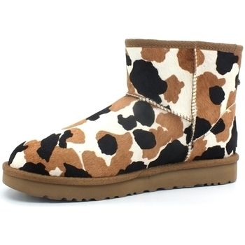 UGG Botines W Classic Mini Cow Print Stivaletto Pelo Chestnut W1123353 para mujer