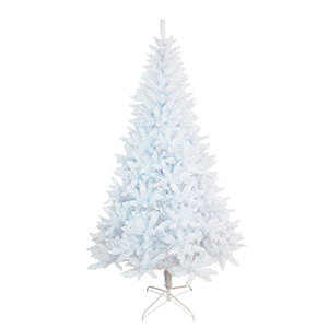 Solagua Árbol De Navidad Artificial Premium Blanco 240cm 1438 Ramas, Árbol De Hoja Espumillón Con Soporte Metálico, Diámetro 125cm
