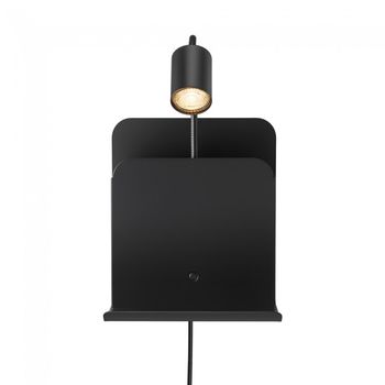 Aplique revistero con usb y repisa roomi