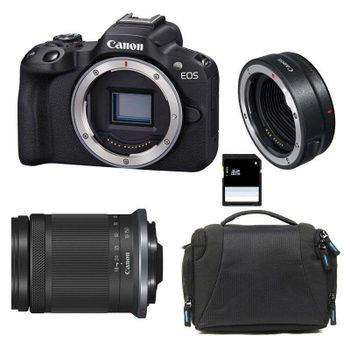 Cámara Mirrorless Canon EOS R50 24.2MP 4K 18-150mm IS STM WiFi Bluetooth
