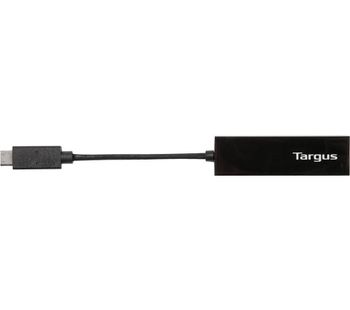 TARGUS USB-C to Gigabit Ethernet Adapter - Black, Black