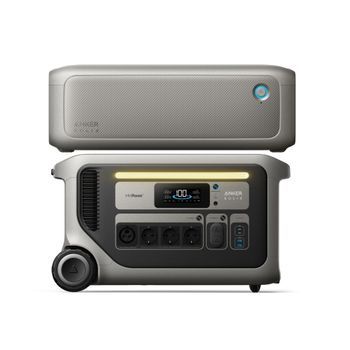 Kit Estación De Energía Anker Solix F3000 + Batería De Expansión Bp3000, 6144 Wh