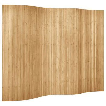 Biombo - Separador Divisor De Bambú Natural Ancho 250 Cm Alto 165 Cm
