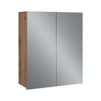 armario con espejo para bano takumi 60 x 70 cm con 3 compartimentos cerrados vicco
