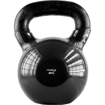 Pesa Rusa Knv28 Negra De Hierro Fundido Con Revestimiento De Vinilo Hms 28kg