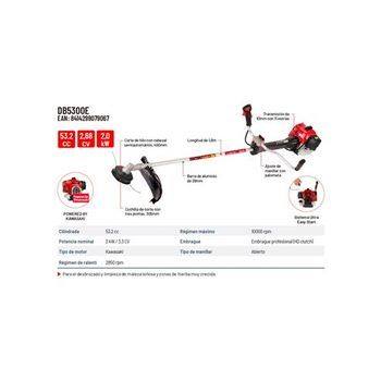 Desbrozadora De Jardín Bellota Ultra Easy Start 53,2 Cc Db5300e