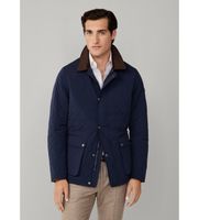 hackett london para hombre hm4000067 chaqueta acolchada marino xxl azul casual clasico poliester