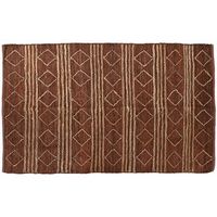 alfombra yute cuero 160x230x1 2000 gsm rombos