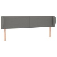 cabecero de tela gris oscuro 183x23x7888 cm vidaxl