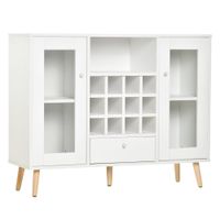 aparador 100x33x80 cm blanco
