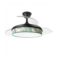 ventilador led aspas plegables moda mini hoja verde 72w