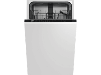 Lavavajillas integrable - Beko DIS35023, 10 servicios, 5 programas, 45 cm, Media carga, ProSmart, Sin panelar