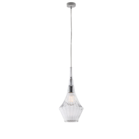 lampara colgante zeus de hierro con cristal pyrex transparente 1 luz 150 o20 bl270-s1-tr