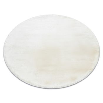 Alfombra Moderna Teddy New Wool 45 Circulo Shaggy, Felpa, Muy Gruesa C Circulo 160 Cm