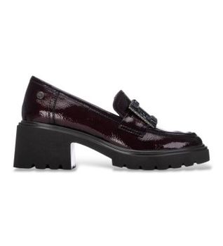 Xti para mujer. 14622902-BURDEOS Mocasines 146229 burdeos (36), 5 a 8cm, Hebilla, Casual, Granate, Clásico, Charol