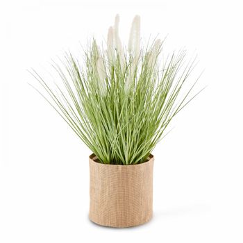 Planta artificial verde en maceta h 75