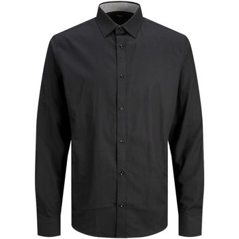 Jack & Jones Camisa manga larga 12248389 JPRBLABELFAST SHIRT L/S PS BLACK para hombre
