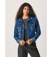 pepe jeans para mujer pl402052hg4 cazadora tejana core marino l casual algodon