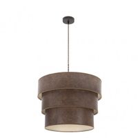 colgante de 3 luces modelo smile marronoxido fabrilamp