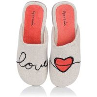 garzon pantuflas zapatilla de casa descalza - love para mujer