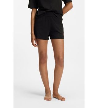 HUGO para mujer. 50556815 Short Signature negro (S), Homewear, Algodón