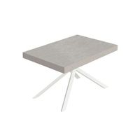 mesa extensible niket cachemir 140400x90 cm con patas blancas