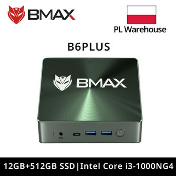 Mini PC Bmax B6 Plus: Intel I3-1000Ng4, Windows 11, 12Gb Ddr4, 512Gb Nvme Ssd, Wifi 5, Bluetooth 4.2, 3 ×Usb 3.0, 2 ×Hdmi