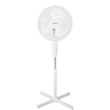 Aigostar Daisy - Ventilador de pie silencioso, 3 velocidades, diámetro 45 cm, 40W. oscilación de 80 grados. Altura regulable, máxima 1,3 m. Diseño exclusivo.