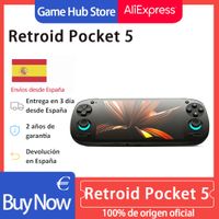 retroid pocket 5 rp5 consola de videojuegos portatil pantalla oled hd de 55 pulgadas y resolucion 1080p android 13 bateria de 5000 mah el regalo perfecto para navidad