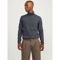 jack  jones jersey 12258051 basic roll-dark grey melange para hombre
