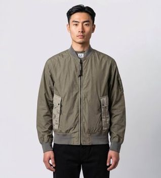 C.P. Company para hombre. 20CMOW191A110185M Chaqueta BI TM Mixed Goggle verde (M), Casual, Poliamida