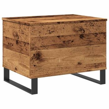 Mesa De Café - Mesa De Centro Madera De Ingeniería Envejecida 60x44,5x45 Cm