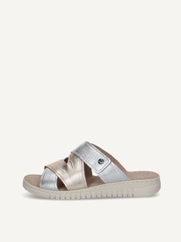 CAPRICE Mule, metallic, made of Leather without heel, Size 41