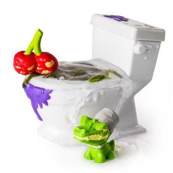 Flush Force Wc 6037313. Bano Con Dos Personajes. Unidad.