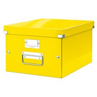 leitz 6044 wow caja de almacenamiento mediana amarilla