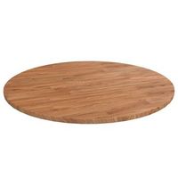 tablero de mesa redonda madera de roble marron claro o80x15 cm vidaxl