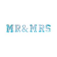 decoracion led 6 piezas letras iridiscentes mrmrs usb multicolor pollux
