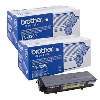 Original Multipack Brother DCP-8085D Printer Toner Cartridges (2 Pack) -TN3280