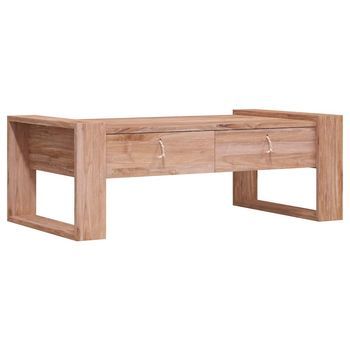 Mesa De Centro 110x60x40 Cm Madera - Marrón