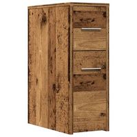armario de bano  mueble de bano estrecho con ruedas madera envejecida