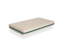 colchon cuna bebe 60x120 organic duo baby altura 11 cm desenfundable viscoelastica y transpirable