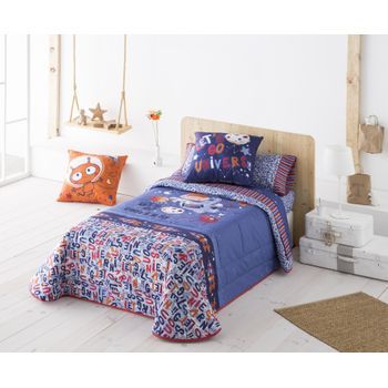 Colcha Bouti Modelo Rocky Jvr 160x270 Para Cama 80 Cm.