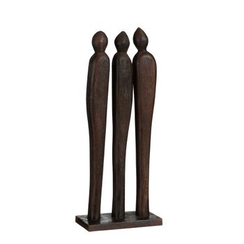 Estatua decorativa pegara marrón  h46xb18xl7cm